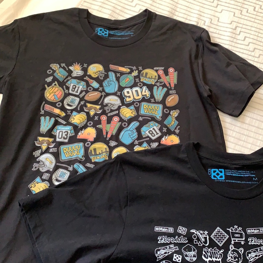Men’s 8103 Clothing Jacksonville T-shirts NEW Med